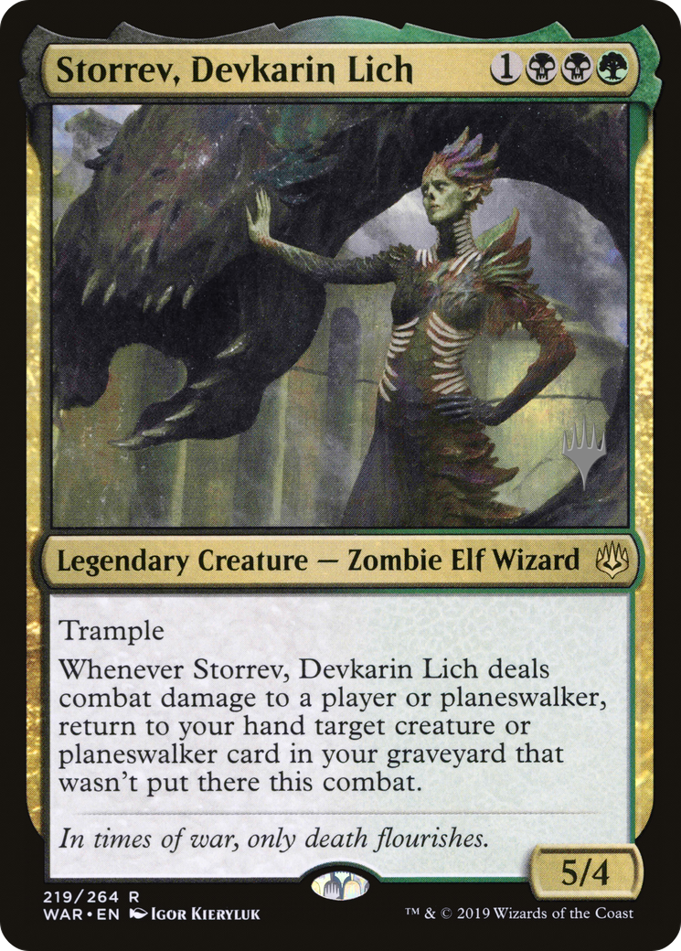 Storrev, Devkarin Lich (PPELD-219P) - War of the Spark Promos Foil (Promo Pack)