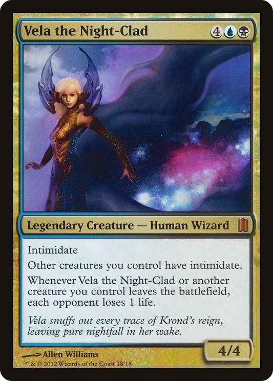 Vela the Night-Clad (CM1-018) - Commander's Arsenal Foil