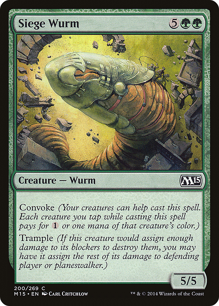 Siege Wurm (M15-200) - Magic 2015 Foil