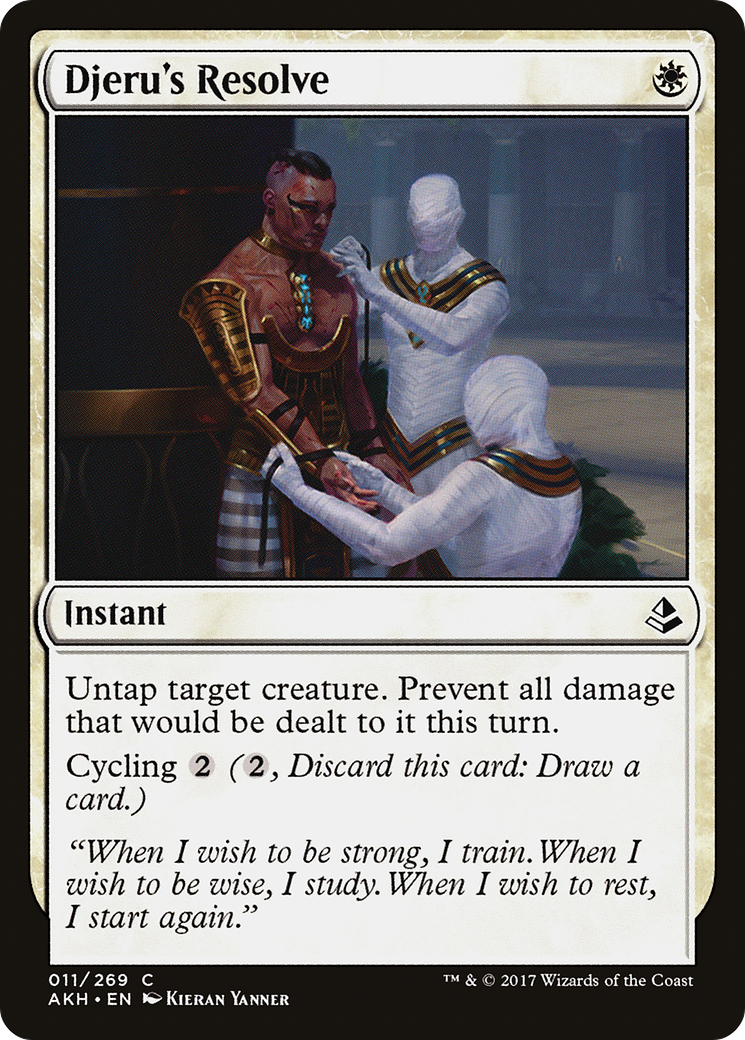 Djeru's Resolve (AKH-011) - Amonkhet