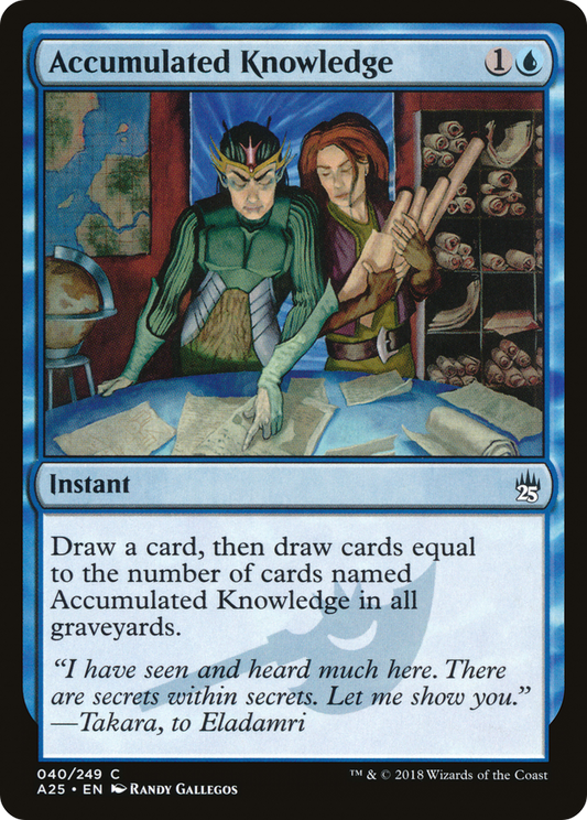Accumulated Knowledge (A25-040) - Masters 25