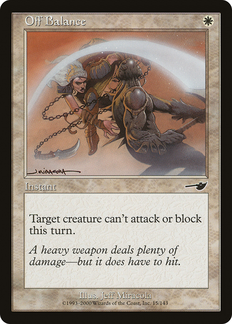 Off Balance (NEM-015) - Nemesis Foil