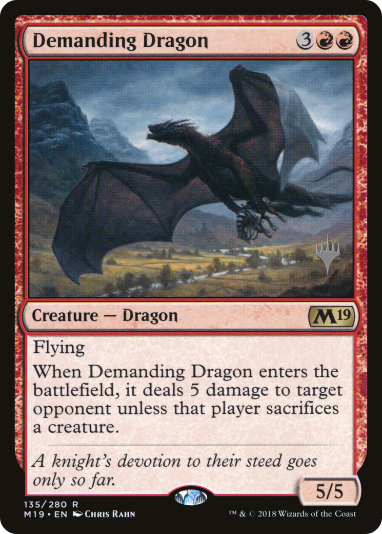Demanding Dragon (PPM20-135) - Core Set 2019 Promos Foil (Promo Pack)