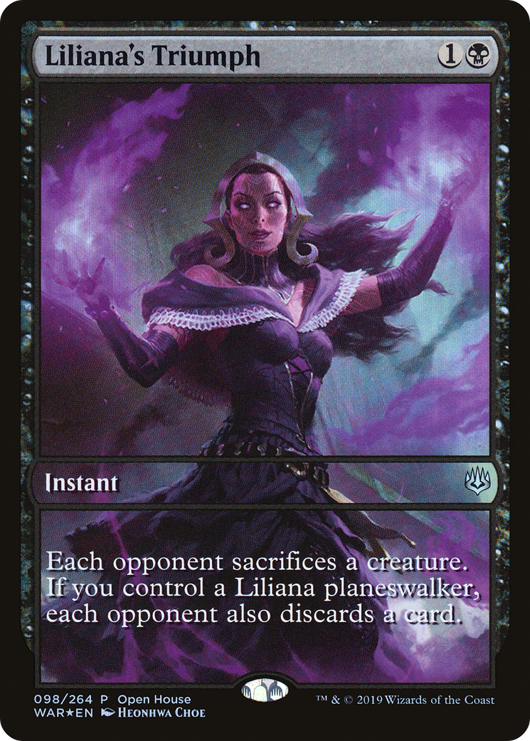 Liliana's Triumph (PWAR-098) - War of the Spark Promos Foil