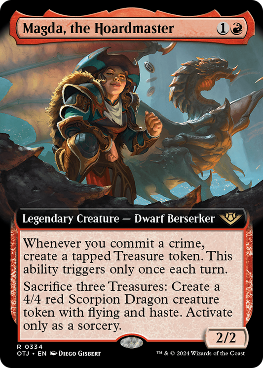 Magda, the Hoardmaster (Extended Art) (OTJ-334) - Outlaws of Thunder Junction: (Extended Art) Foil