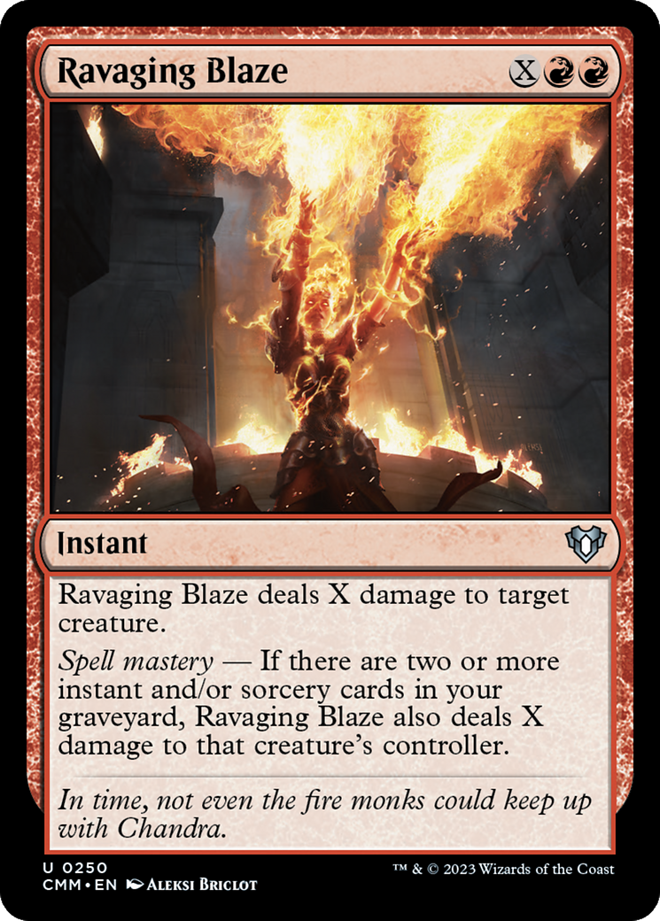 Ravaging Blaze (CMM-250) - Commander Masters