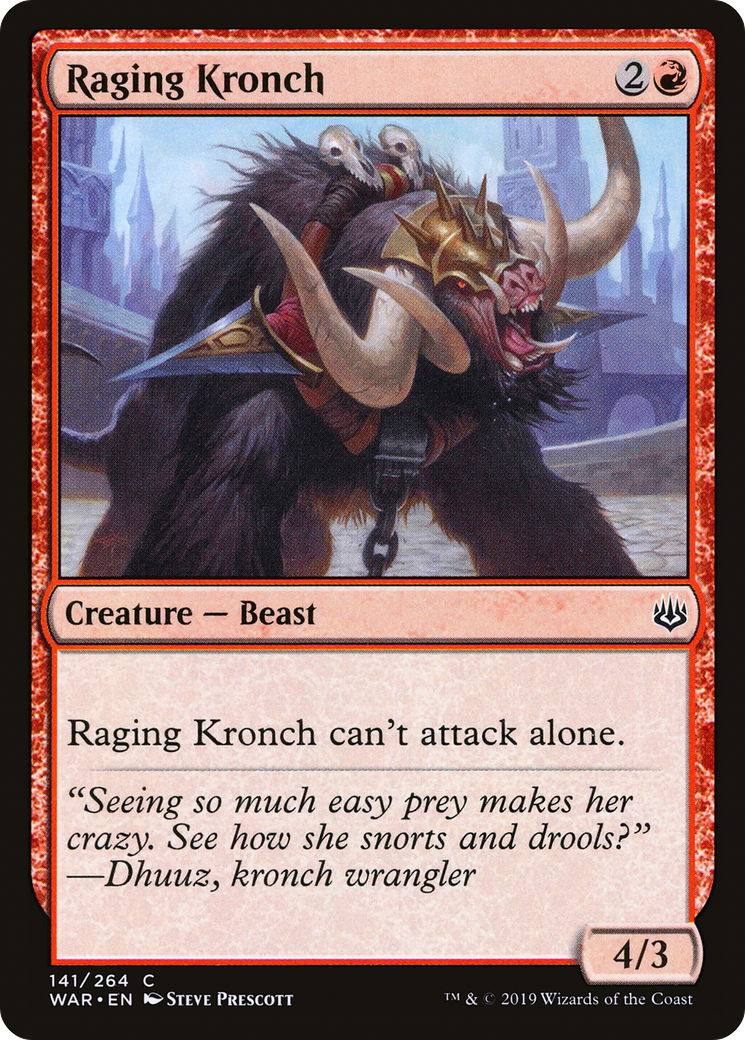 Raging Kronch (WAR-141) - War of the Spark Foil