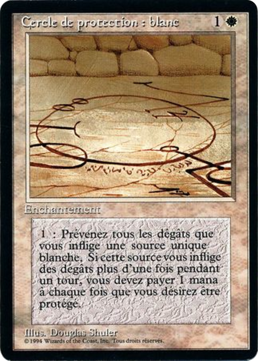 Circle of Protection: White (FBB-013) - Foreign Black Border