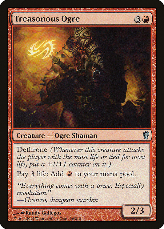 Treasonous Ogre (CNS-036) - Conspiracy Foil