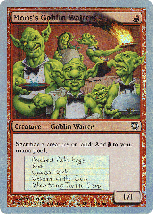 Mons's Goblin Waiters (UNH-82★) - Unhinged Foil