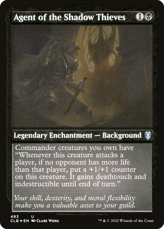 Agent of the Shadow Thieves (CLB-493) - Commander Legends: Battle for Baldur's Gate Etched Foil