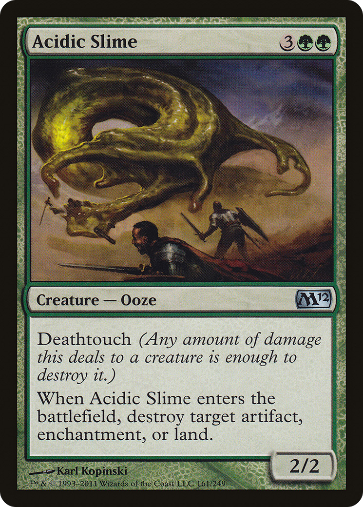 Acidic Slime (M12-161) - Magic 2012 Foil