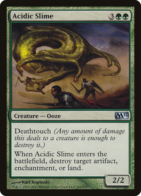 Acidic Slime (M12-161) - Magic 2012 Foil