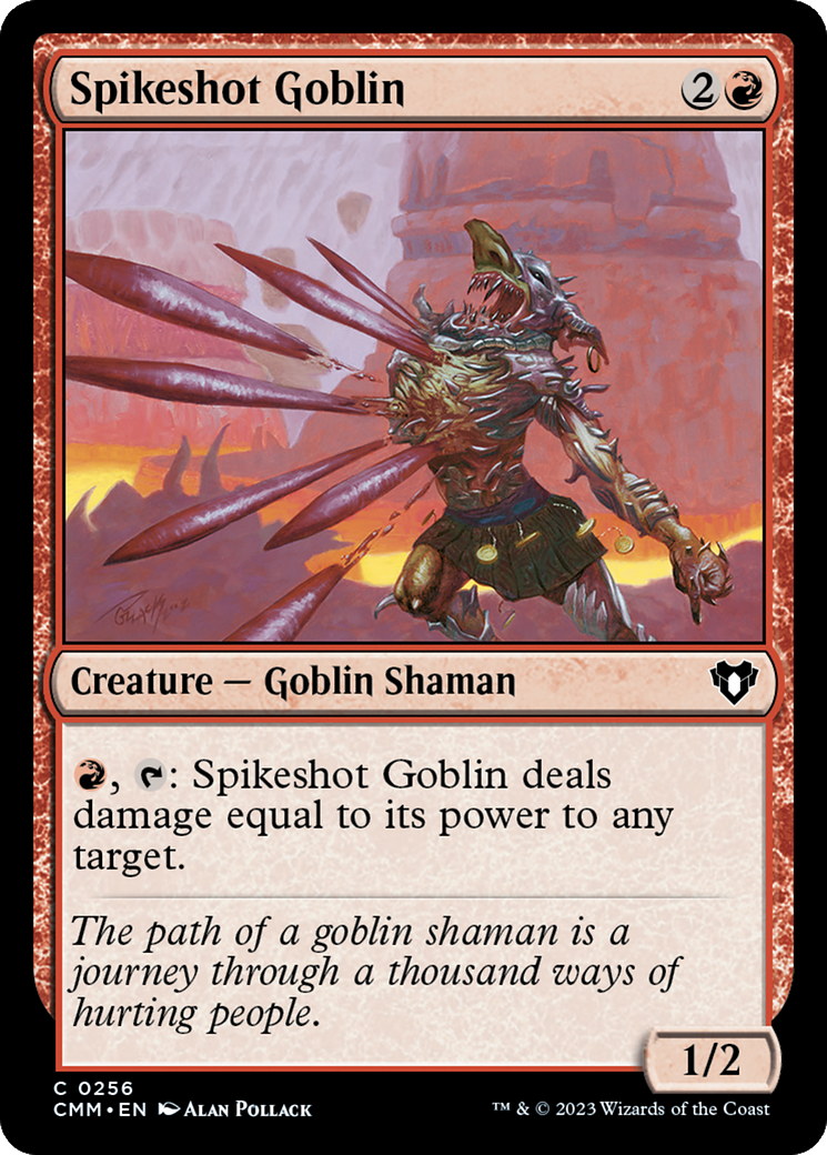 Spikeshot Goblin (CMM-256) - Commander Masters Foil