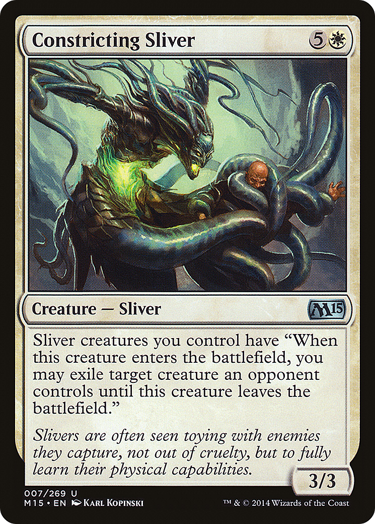 Constricting Sliver (M15-007) - Magic 2015 Foil