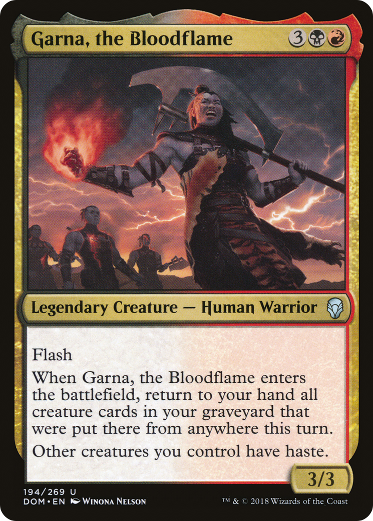 Garna, the Bloodflame (DOM-194) - Dominaria Foil