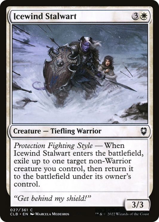 Icewind Stalwart (CLB-027) - Commander Legends: Battle for Baldur's Gate Foil