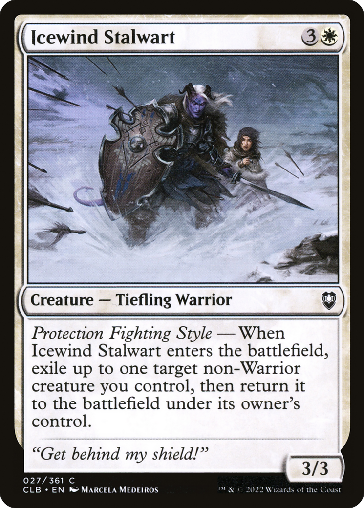 Icewind Stalwart (CLB-027) - Commander Legends: Battle for Baldur's Gate