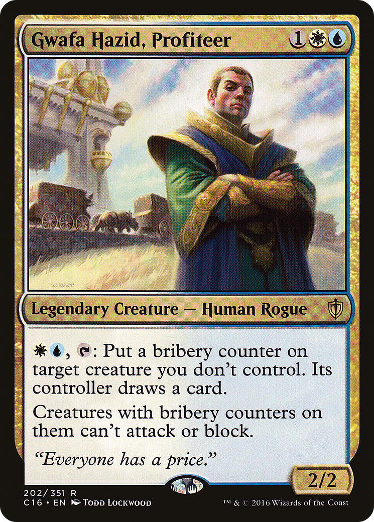 Gwafa Hazid, Profiteer (C16-202) - Commander 2016