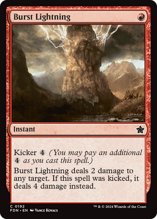 Burst Lightning (FDN-192) - Foundations Foil