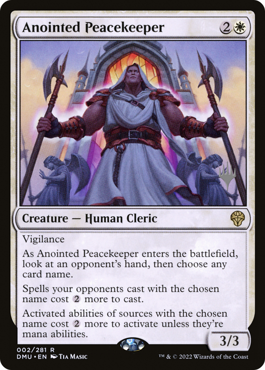 Anointed Peacekeeper (PPDMU-02P) - Dominaria United Promos (Promo Pack) Foil