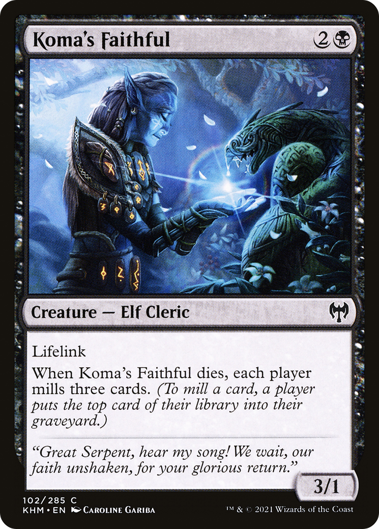 Koma's Faithful  (KHM-102) - Kaldheim