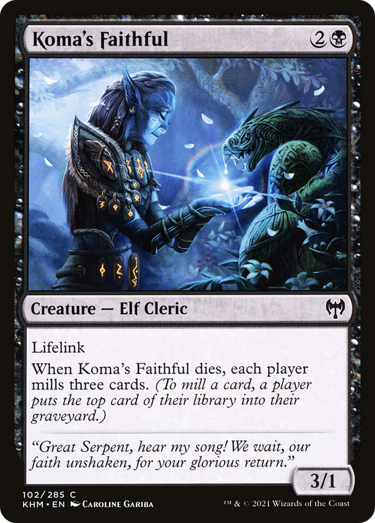 Koma's Faithful (KHM-102) - Kaldheim Foil