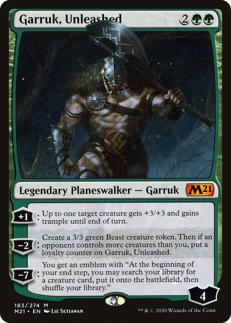 Garruk, Unleashed (M21-183) - Core Set 2021