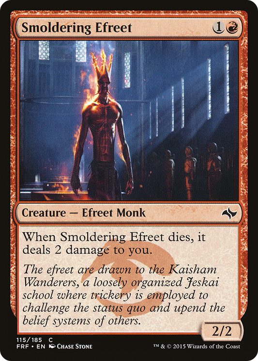 Smoldering Efreet (FRF-115) - Fate Reforged