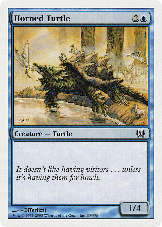 Horned Turtle (8ED-083) - Eighth Edition