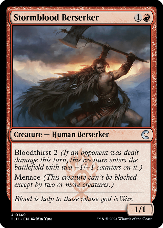 Stormblood Berserker (CLU-149) - Ravnica: Clue Edition