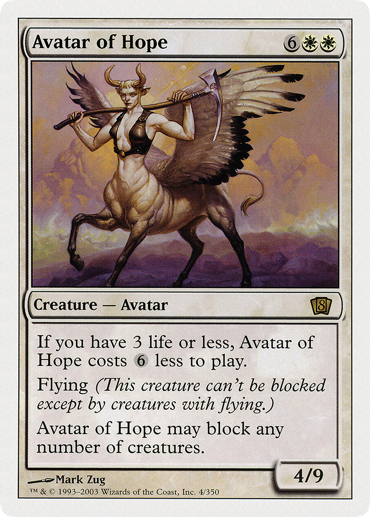 Avatar of Hope (8ED-004) - Eighth Edition