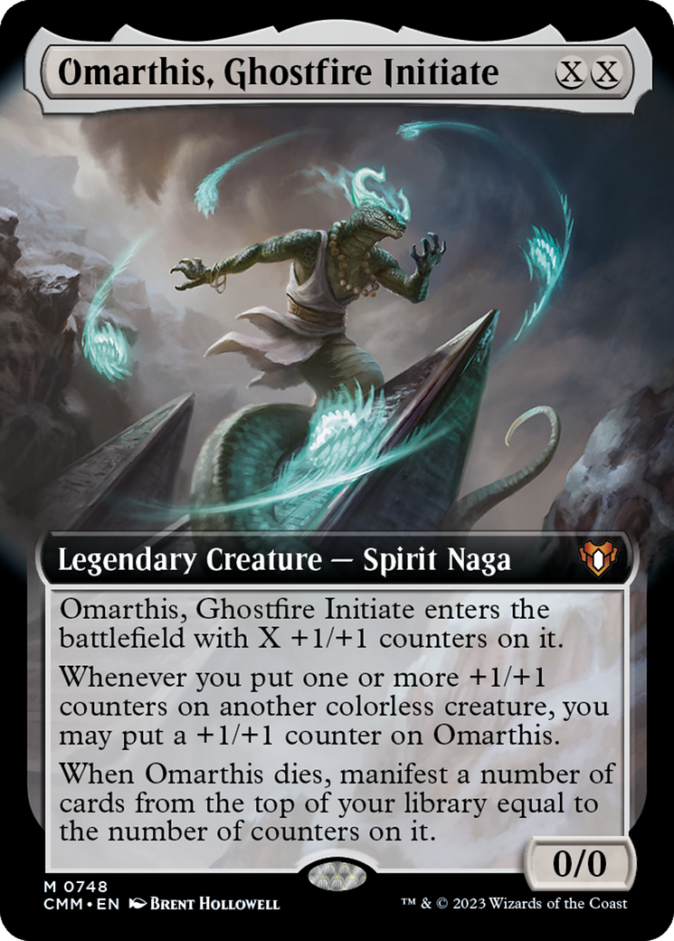 Omarthis, Ghostfire Initiate (CMM-748) - Commander Masters: (Extended Art) Foil