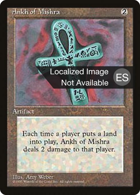 Ankh of Mishra (4BB-294) - Fourth Edition Foreign Black Border