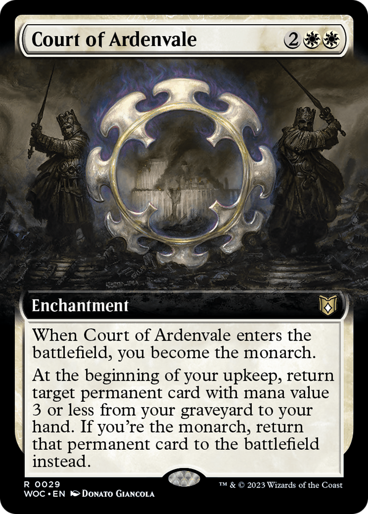 Court of Ardenvale (WOC-029) - Wilds of Eldraine Commander: (Extended Art)