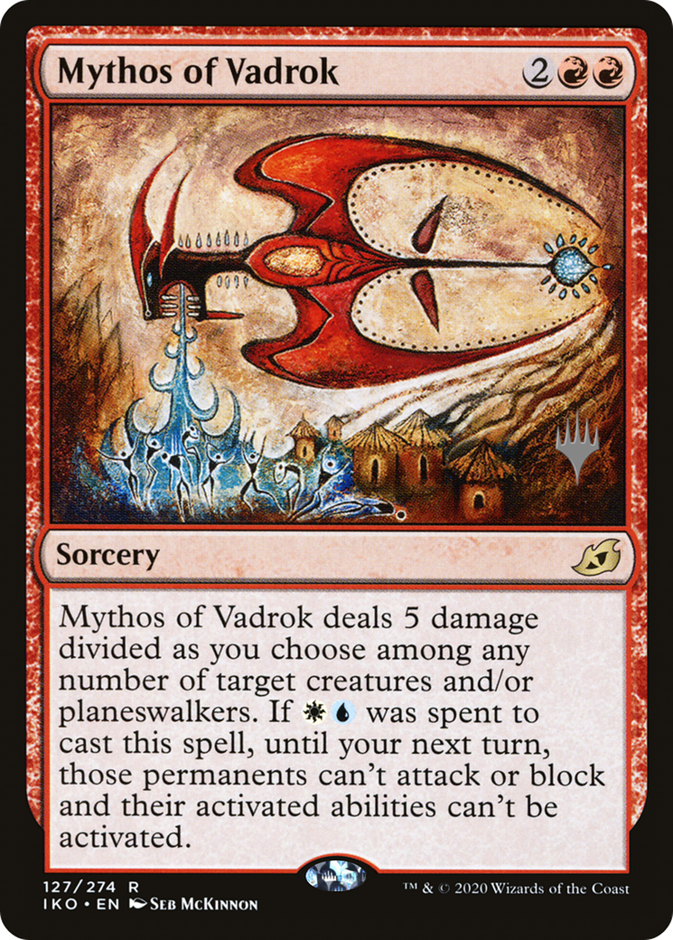 Mythos of Vadrok (PPIKO-127P) - Ikoria: Lair of Behemoths Promos (Promo Pack) Foil
