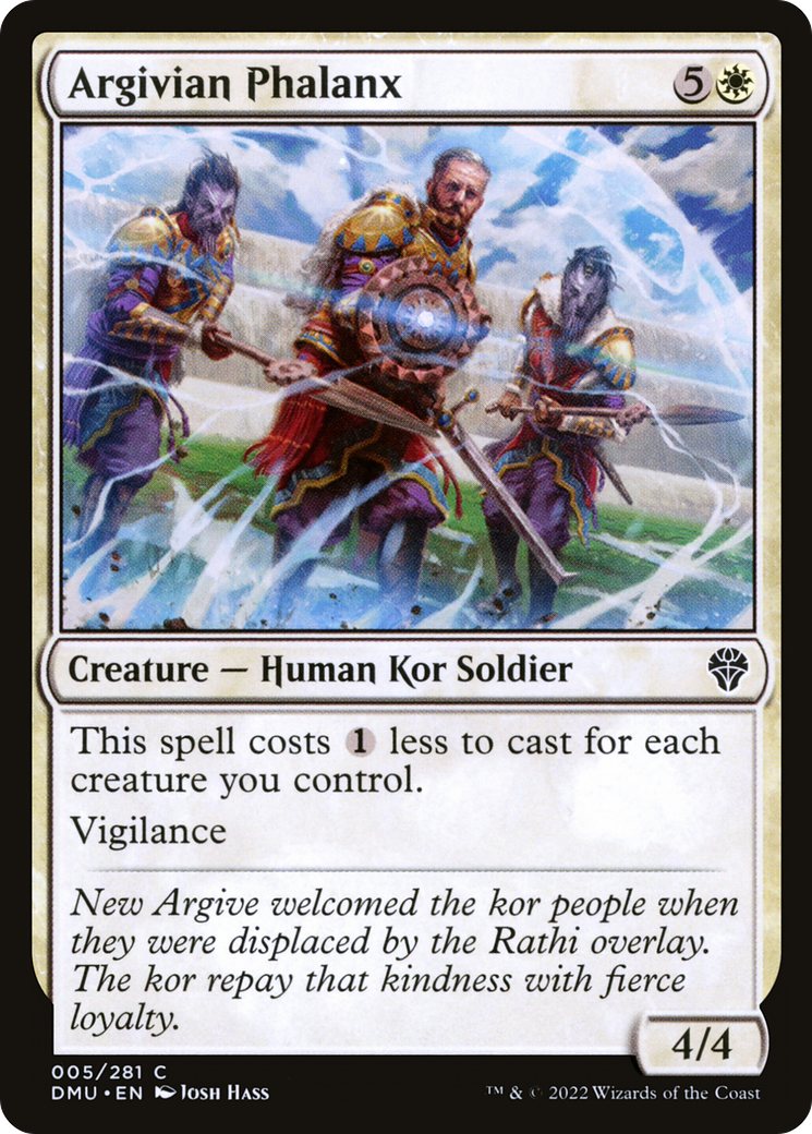 Argivian Phalanx (DMU-005) - Dominaria United Foil