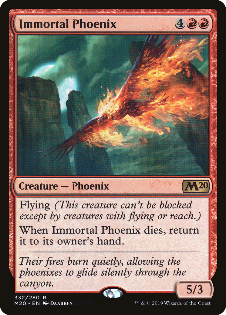 Immortal Phoenix (M20-332) - Core Set 2020