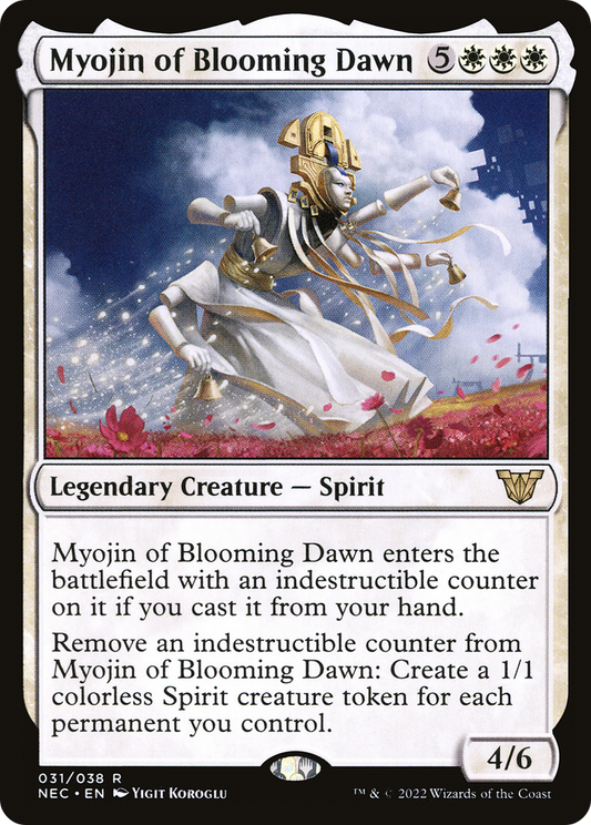 Myojin of Blooming Dawn (NEC-031) - Neon Dynasty Commander