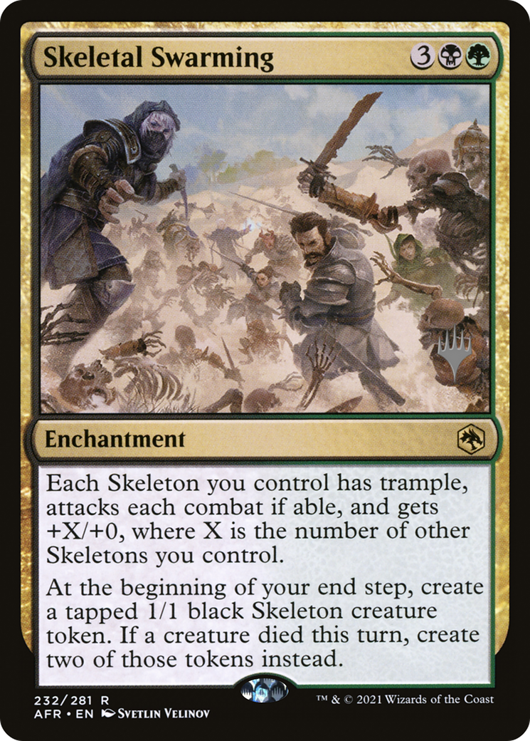 Skeletal Swarming (PPAFR-232P) - Adventures in the Forgotten Realms Promos Foil (Promo Pack)