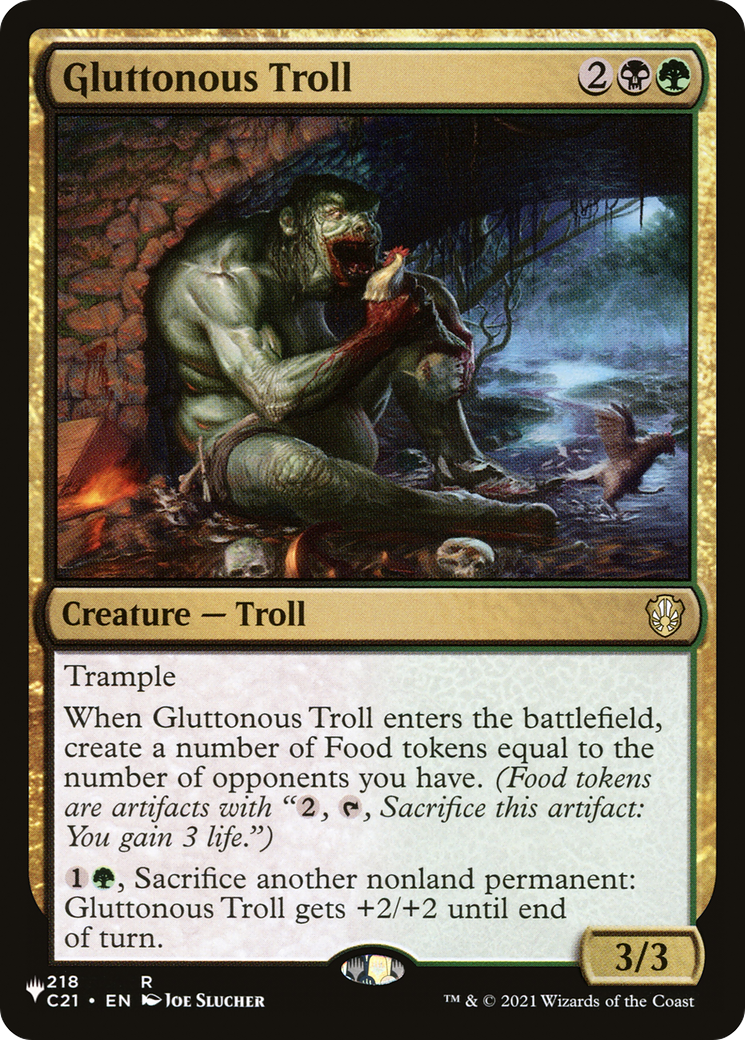 Gluttonous Troll (LIST-C21-218) - The List