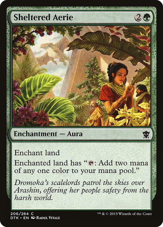 Sheltered Aerie (DTK-206) - Dragons of Tarkir Foil