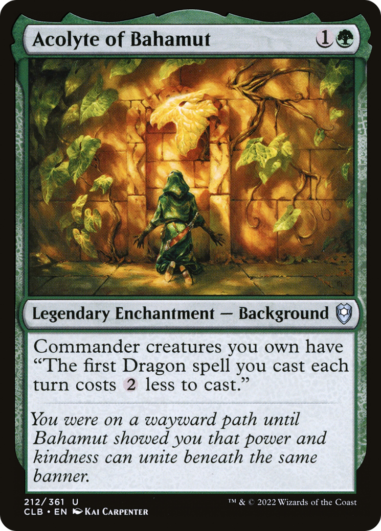Acolyte of Bahamut (CLB-212) - Commander Legends: Battle for Baldur's Gate