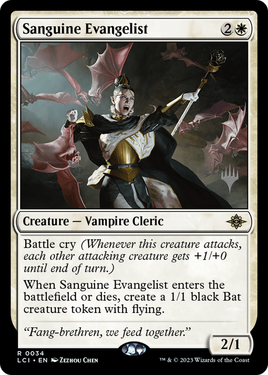 Sanguine Evangelist  (PPLCI-34P) - The Lost Caverns of Ixalan Promos (Promo Pack)