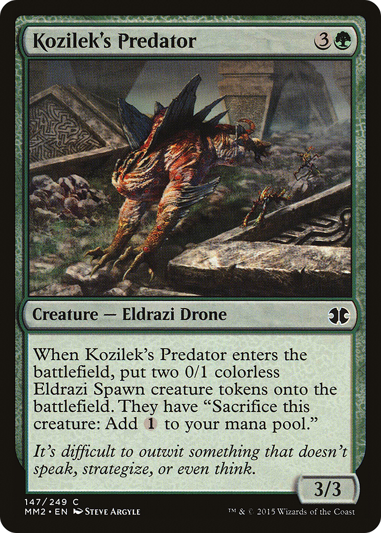 Kozilek's Predator  (MM2-147) - Modern Masters 2015 Foil