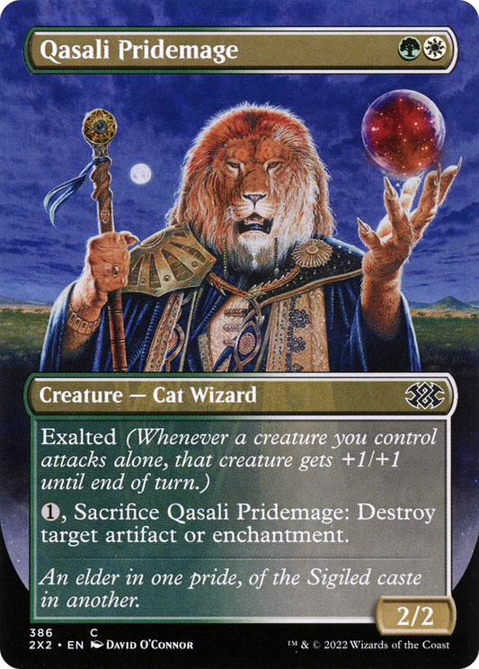 Qasali Pridemage (2X2-386) - Double Masters 2022 (Borderless) Foil