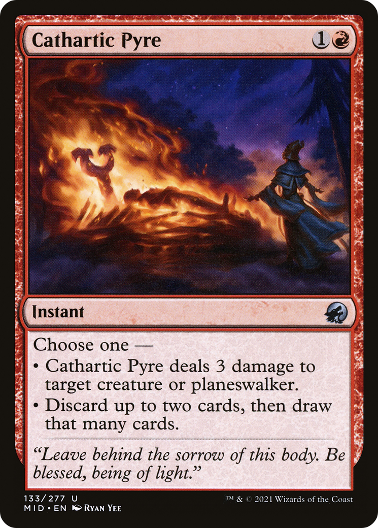 Cathartic Pyre (MID-133) - Innistrad: Midnight Hunt Foil