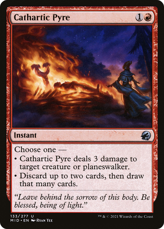 Cathartic Pyre (MID-133) - Innistrad: Midnight Hunt Foil