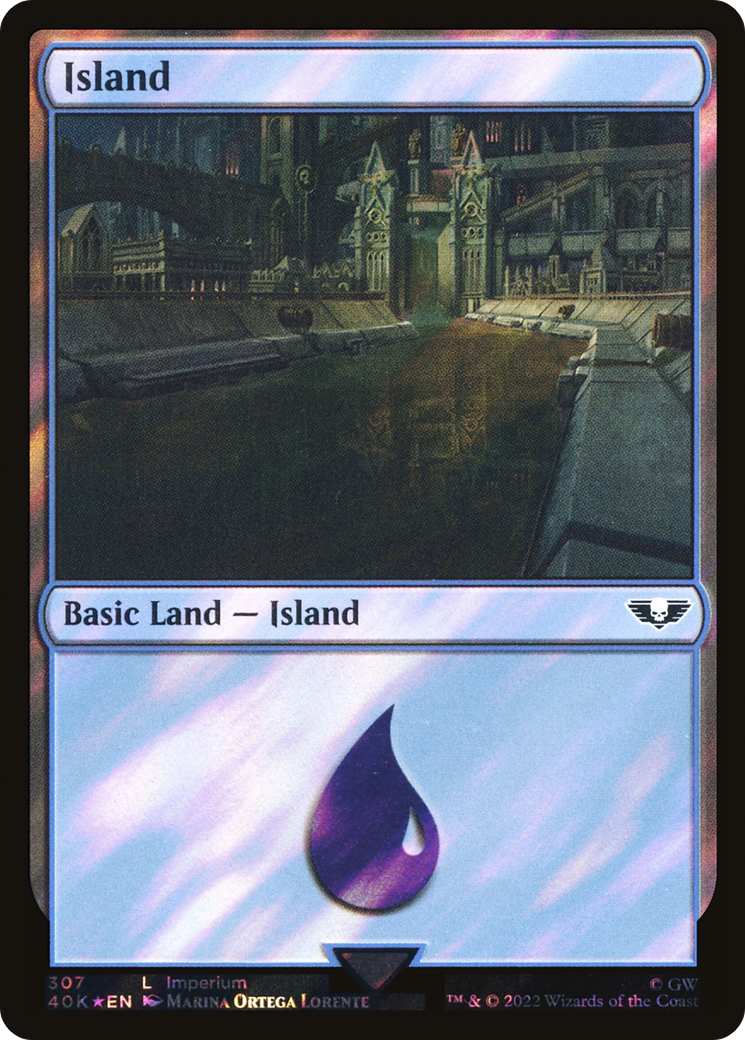 Island (40K-307★) - Warhammer 40,000 Commander Foil