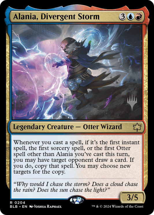 Alania, Divergent Storm (PPBLB-204) - Bloomburrow Promos Foil (Promo Pack)
